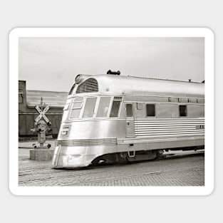 Zephyr Streamlined Train, 1939. Vintage Photo Magnet